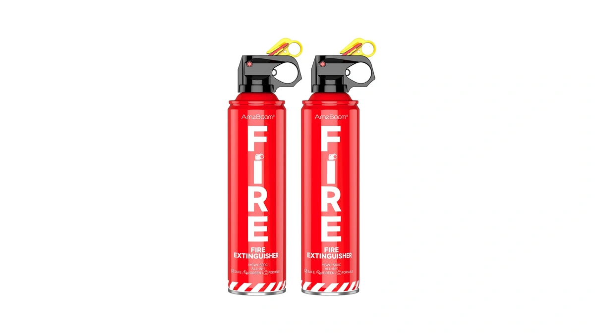 Amzboom 2-pack Fire Extinguisher For Home, Kitchen, Car, And Grill