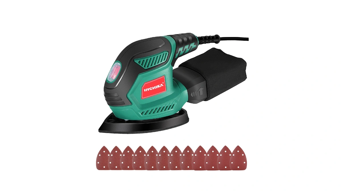 Hychika Detail Sander, 14,000 Opm Compact Electric Sander Tool With