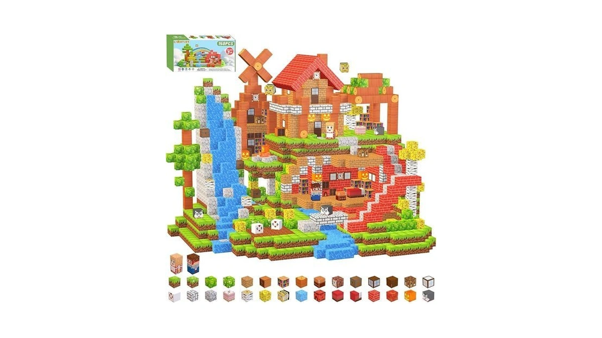 Lionfuny 150pcs Magnetic Blocks,magnetic Building Blocks,magnet Blocks 3d Building Set