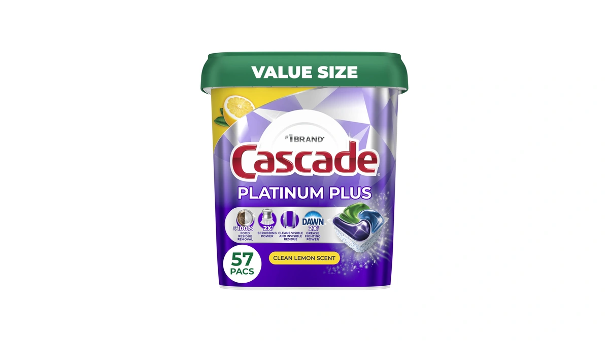 Cascade Platinum Plus Dishwasher Pods, Dishwasher Detergent, Dish Detergent Soap,