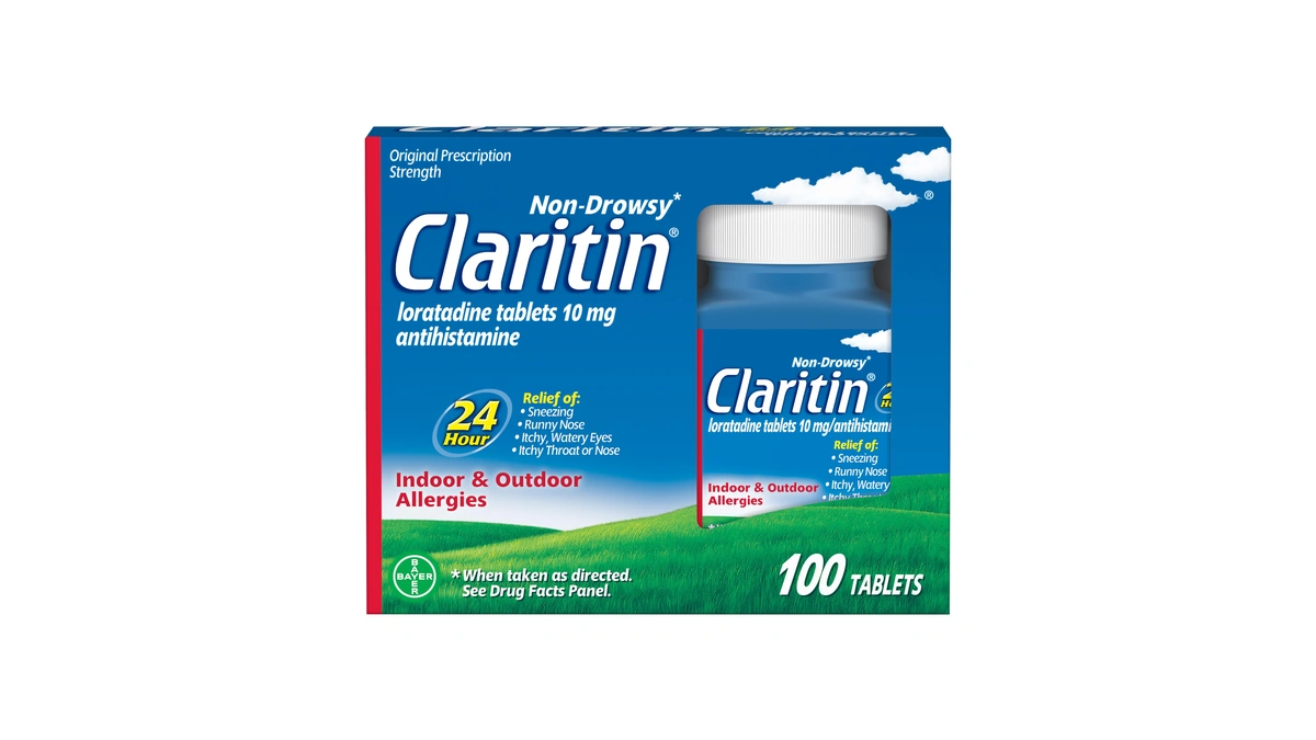 Claritin Allergy Medicine For Adults, 24-hour Non-drowsy Loratadine 10mg Pills,