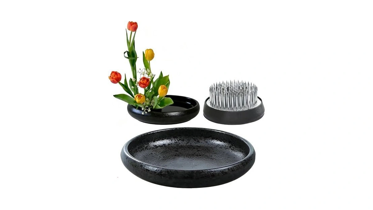 Itoids Ikebana Flower Arranging Kit – 1 Ceramic Bowl Vase