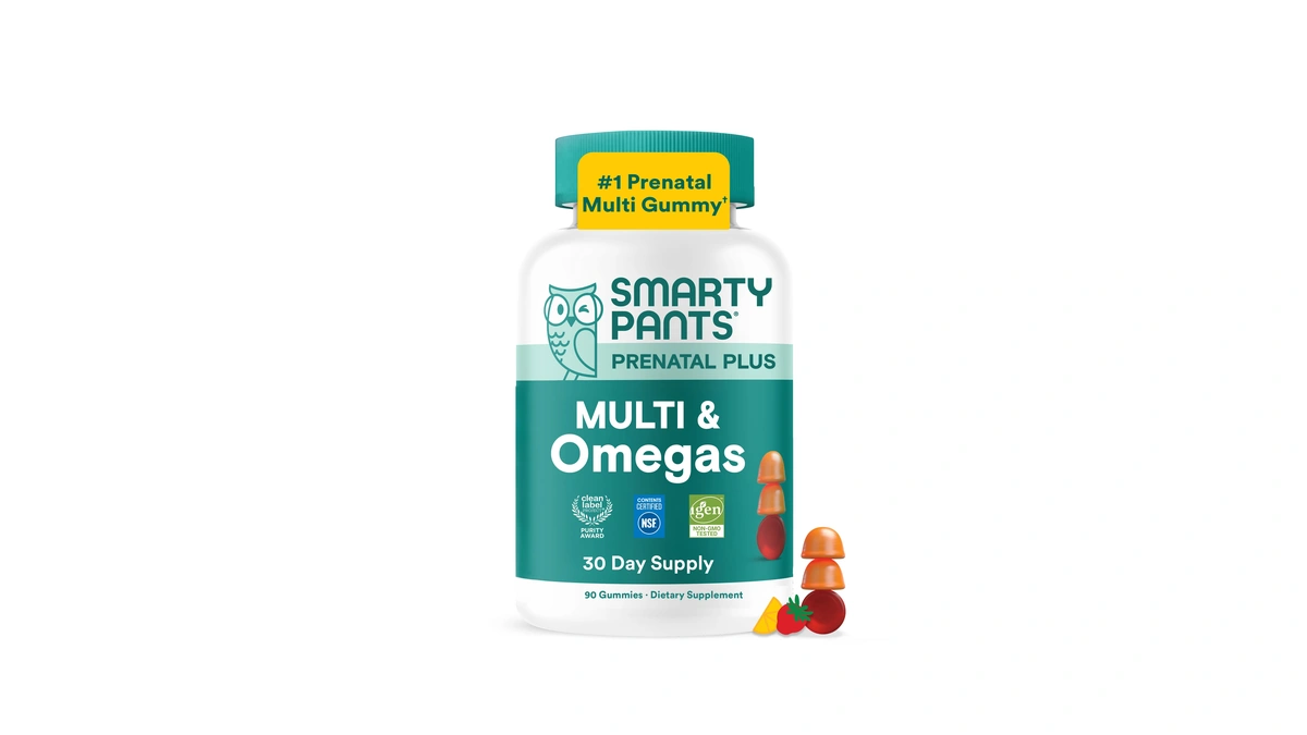 Smartypants Prenatal Multivitamin Gummies With Omega 3 Dha/epa, Methylfolate, Biotin,