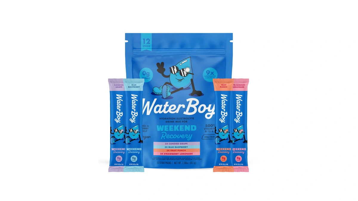 Waterboy - Weekend Recovery, Variety Pack, Sugar Free Electrolytes Powder