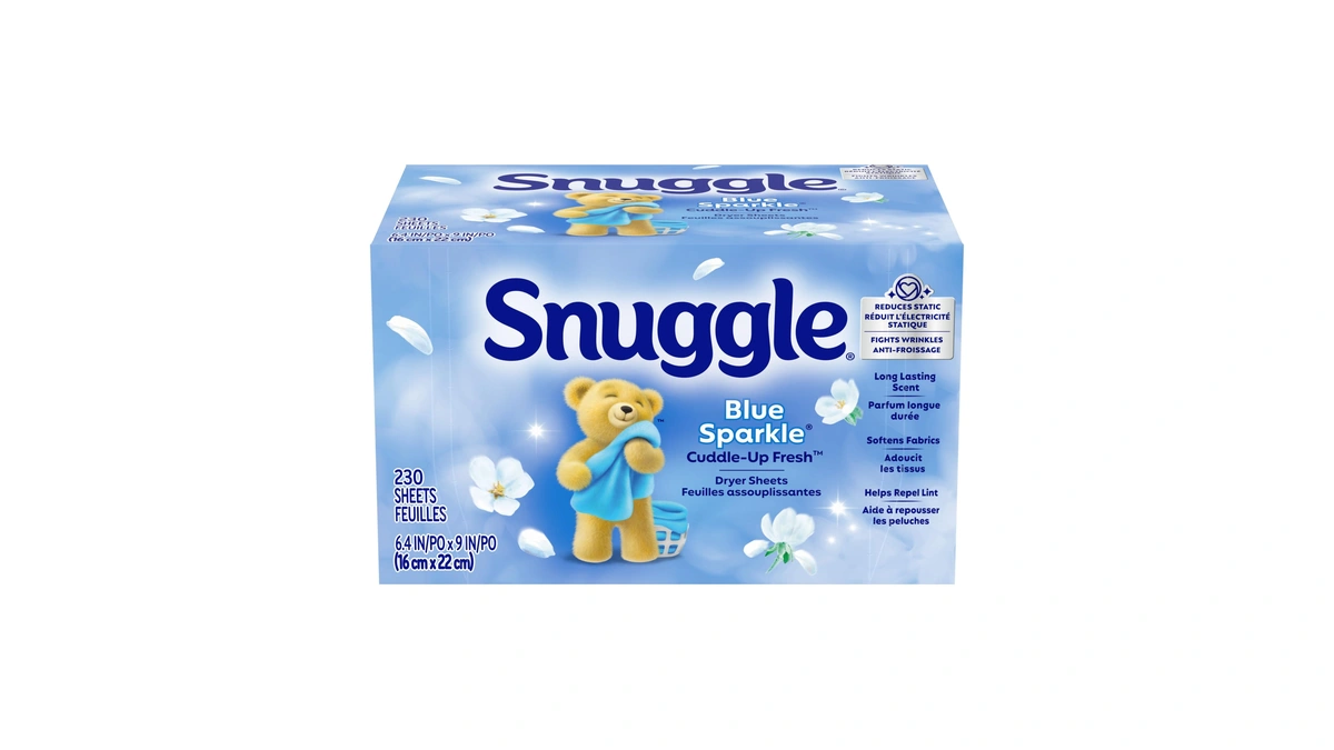 Snuggle Fabric Softener Dryer Sheets, Long-lasting Fresh & Clean Scent,