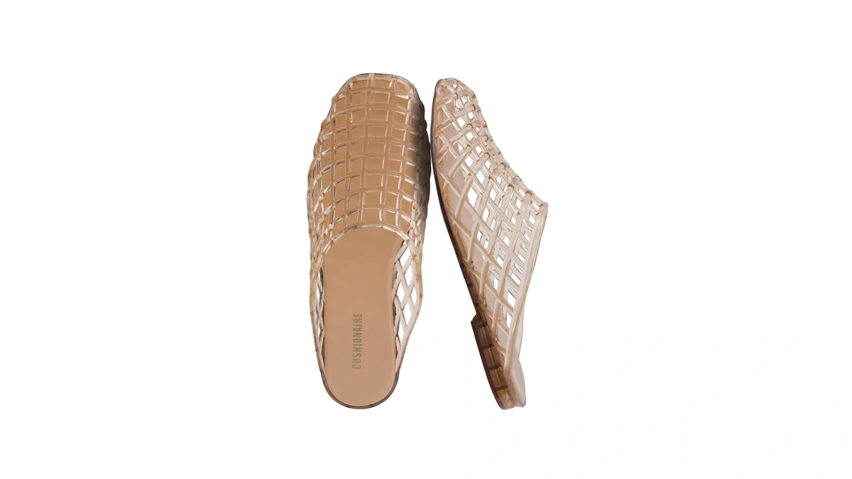 Cushionaire Lab Jelly Flats For Women, Closed Toe Slip On