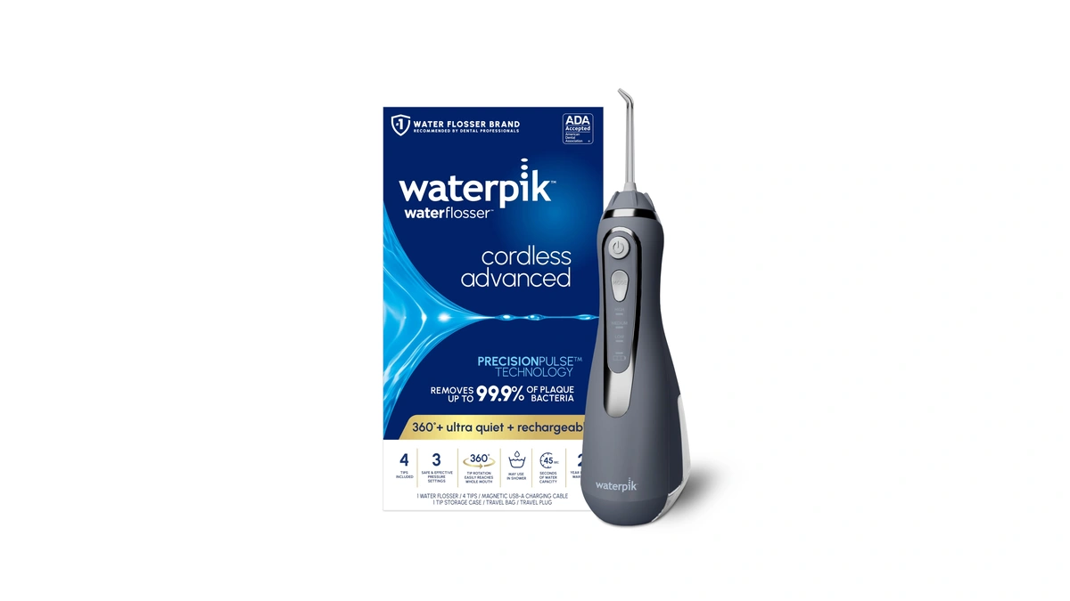 Waterpik Cordless Advanced 2.0 Water Flosser For Teeth, Gums, Braces,
