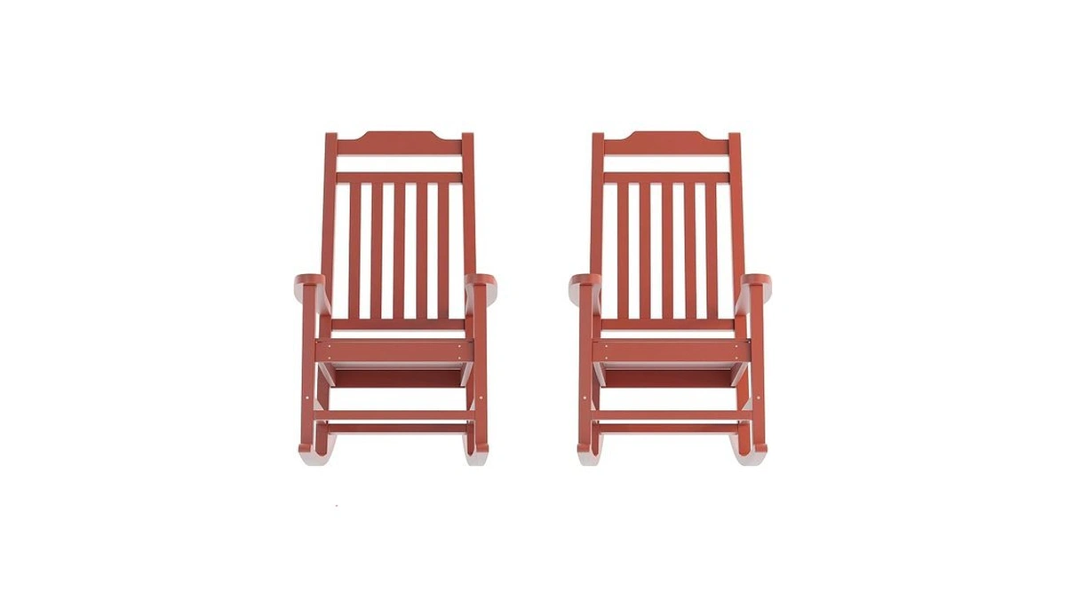 Flash Furniture Set Of 2 Winston All-weather Rocking Chair In
