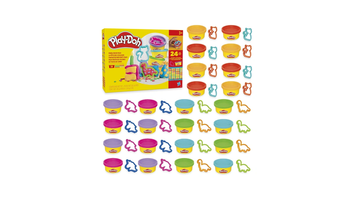 Play-doh Party Favor Pack, Bulk 24 Pack Of Modeling Compound
