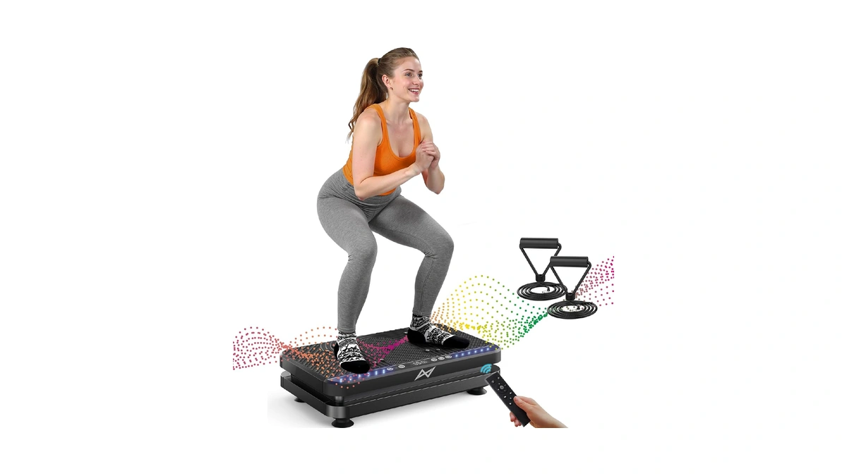 Axv Vibration Plate Fitness Platform Exercise Machine Vibrating Lymphatic Drainage
