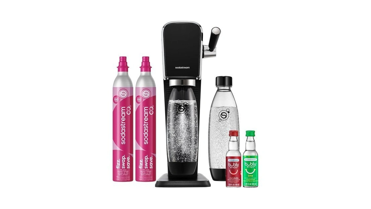 Sodastream Art Sparkling Water Maker, Value Bundle, Soda Maker, Includes