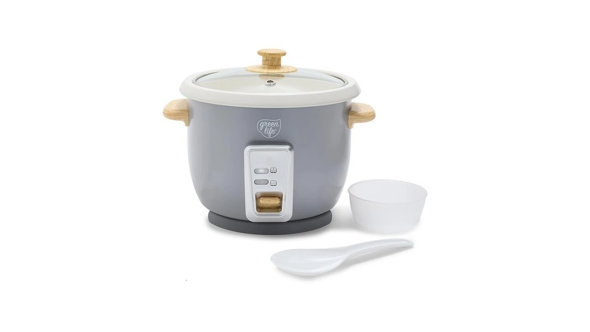 Greenlife Rice Cooker With Removable Pfas-free Ceramic Nonstick Pot, 3-cups