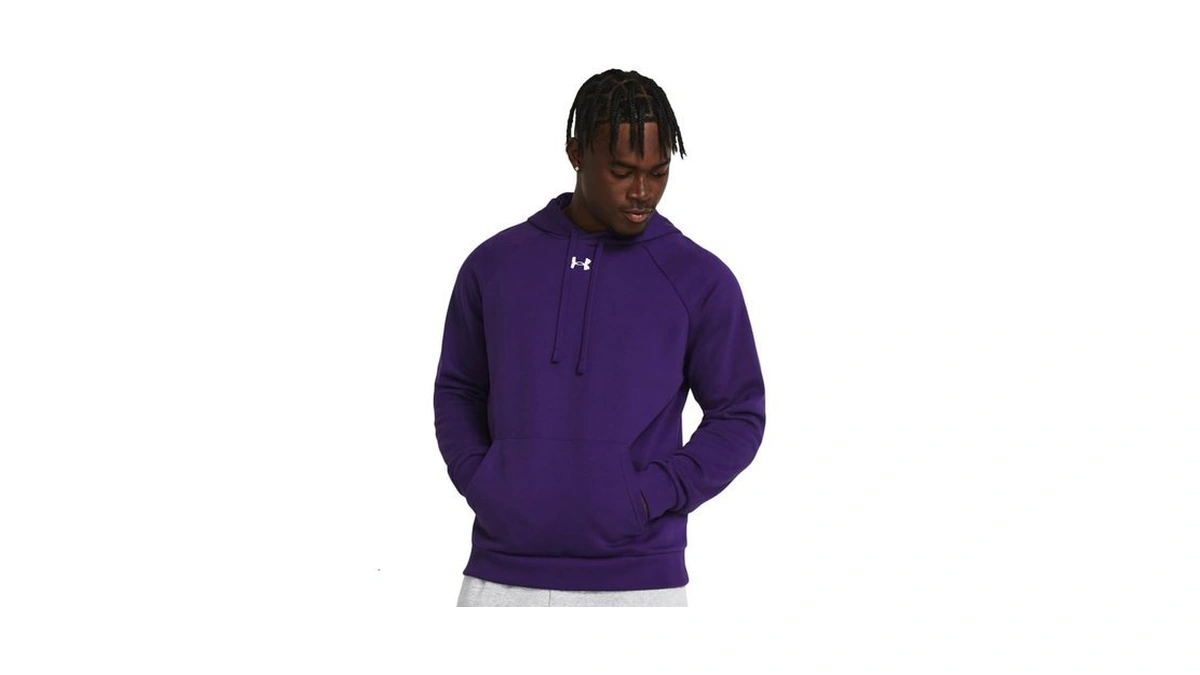 Under Armour Men's Rival Fleece Hoodie, (500) Purple / /