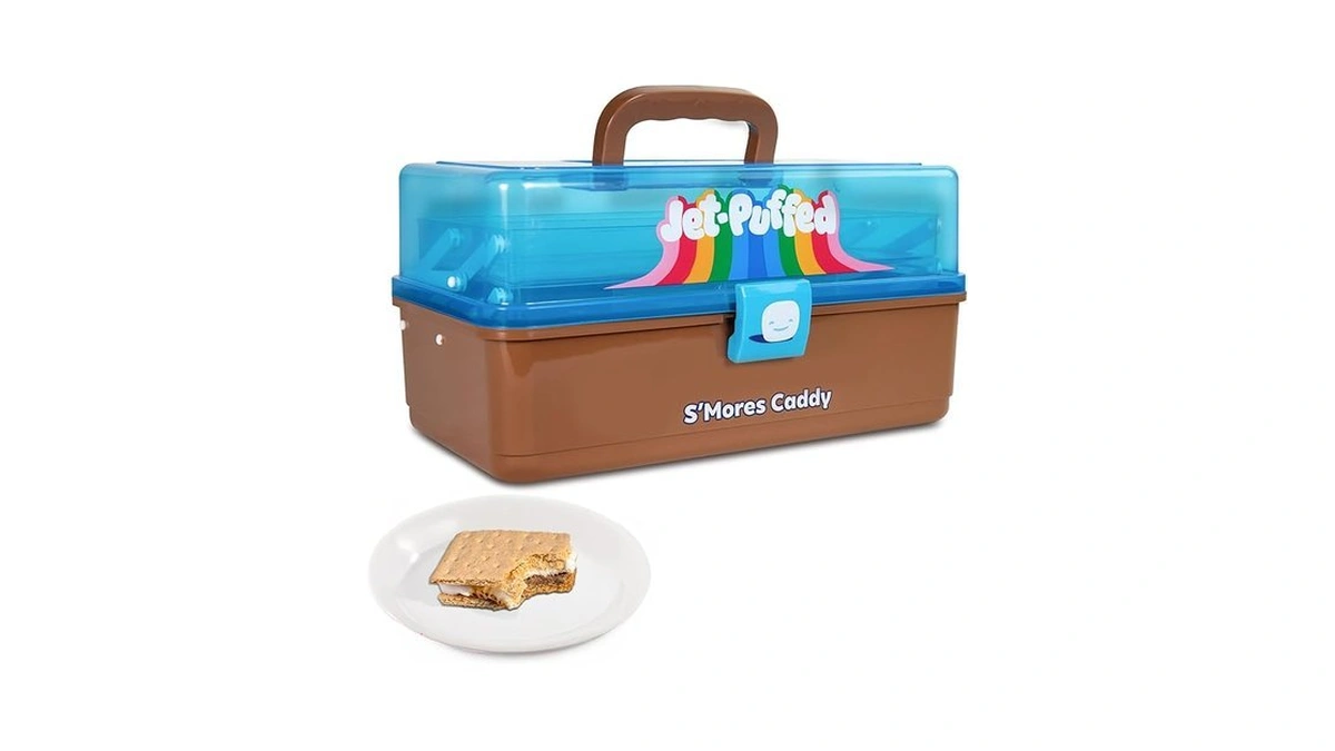 Nostalgia Jet-puffed Lighted S’mores Caddy, Essential Marshmallow Roasting And S’mores