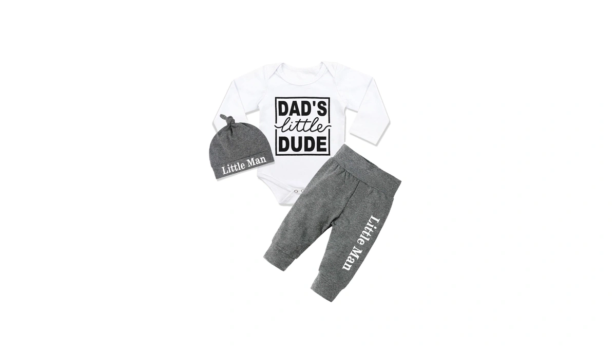 Fommy Baby Boy Clothes 3-6 Months Clothes Set Dad Little