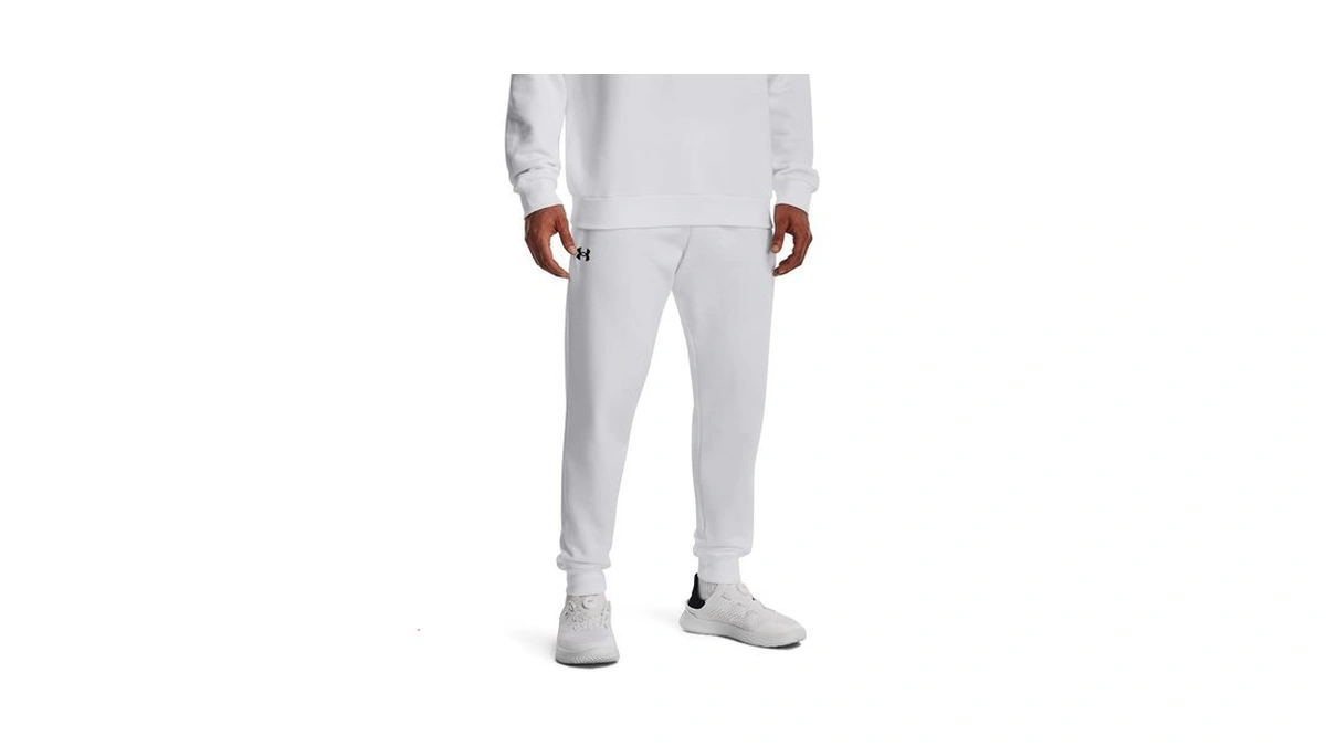 Under Armour Men's Rival Fleece Joggers, (100) White / /
