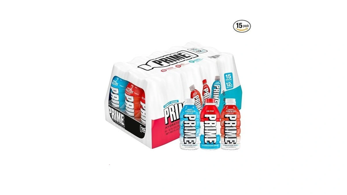 Prime Hydration Variety, Berry Freeze, Cherry Freeze, & Ice Pop