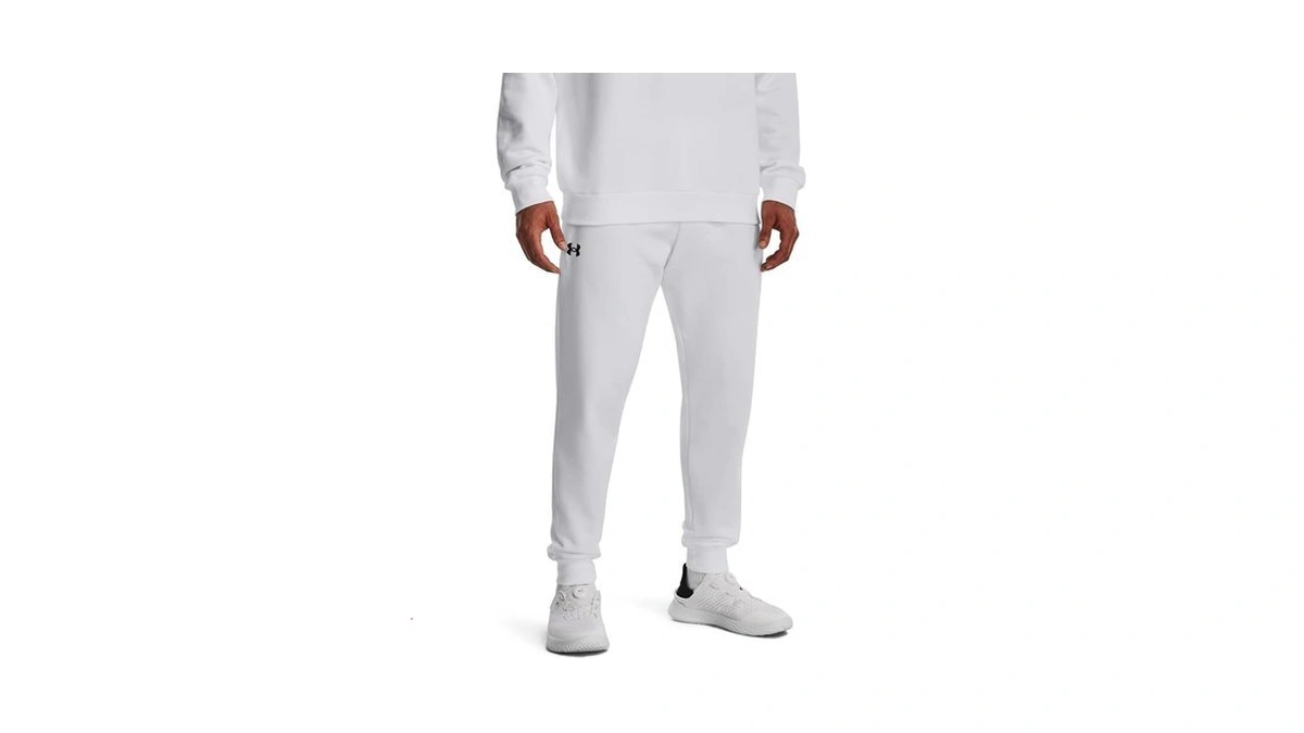 Under Armour Men's Rival Fleece Joggers, (100) White / /