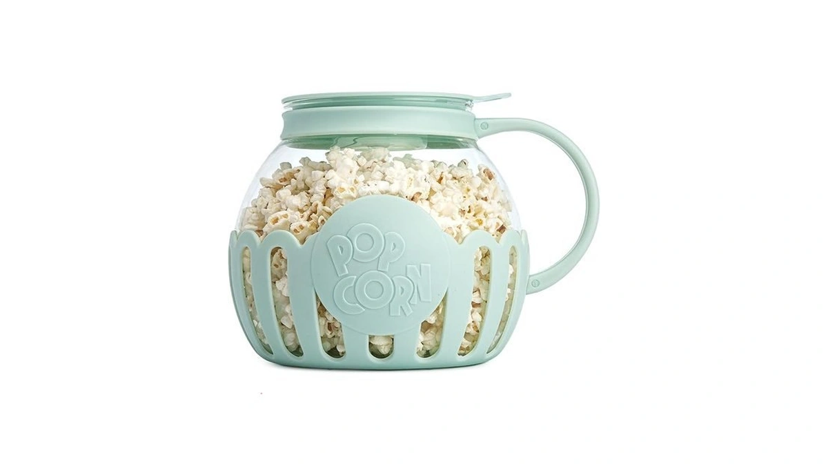 Ecolution Patented Micro-pop Microwave Popcorn Popper With Temperature Safe Glass,