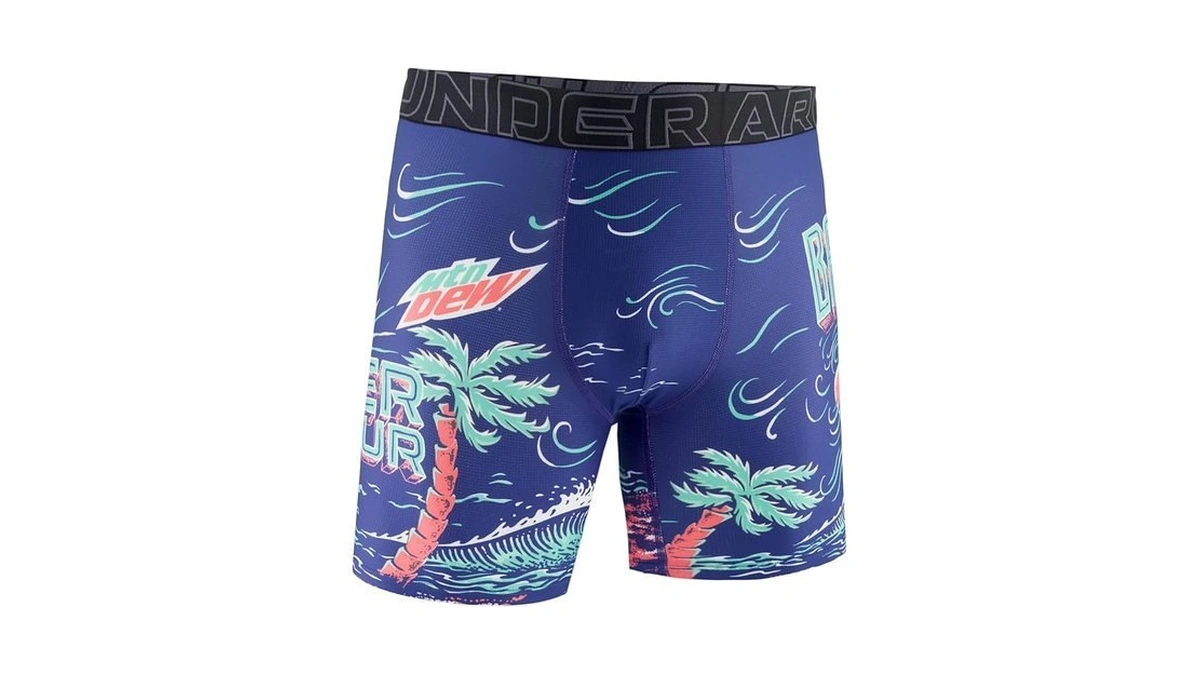 Under Armour Men's Performance Tech Mesh Print Boxerjock Brief, 6"