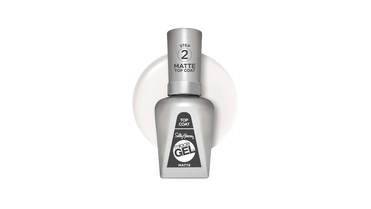 Sally Hansen Miracle Gel™, Matte Top Coat 102, Long Lasting,