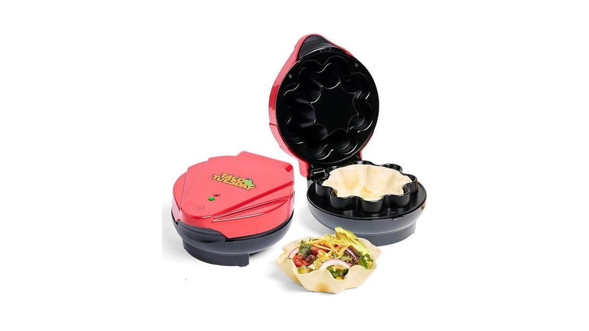 Nostalgia Taco Tuesday Tortilla Bowl Maker For Baked Taco Bowls,