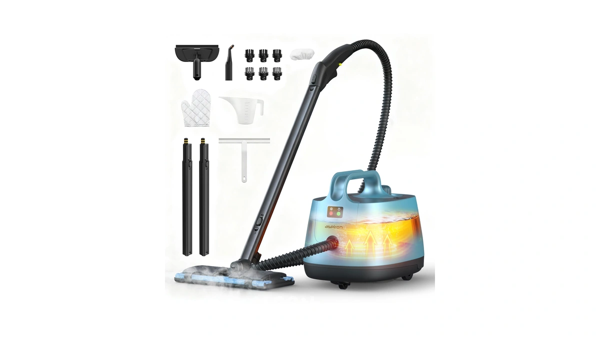 Aspiron Steam Cleaner, 293°f 58 Psi Powerful Multipurpose Handheld Steam