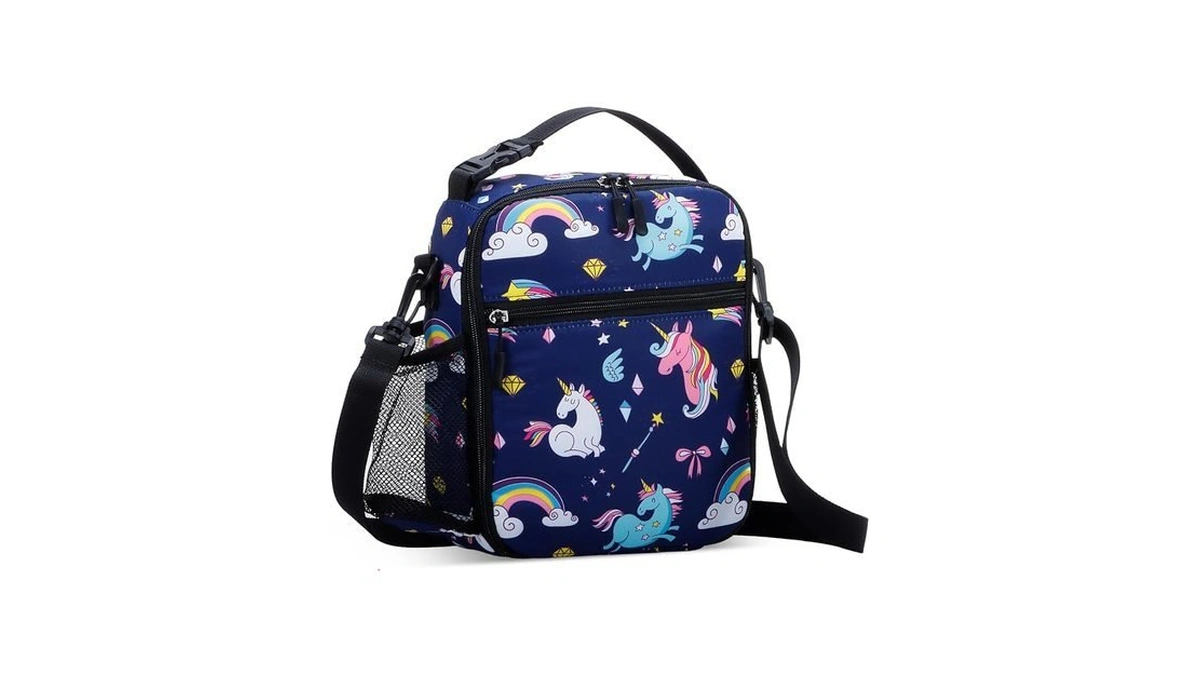 Hawee Portable Lunch Bag With Adjustable Shoulder Strap Insulated Crossbody