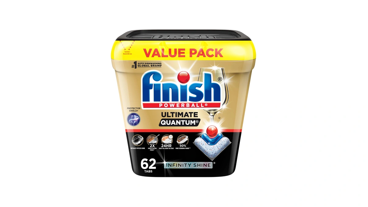 Finish Ultimate Quantum Infinity Shine Dishwasher Pods, New & Improved