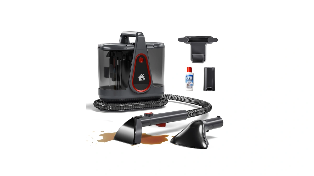 Wurese Portable Carpet Cleaner Machine, 17kpa Powerful Upholstery & Spot