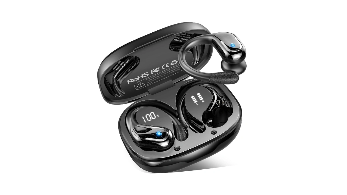 Wireless Earbuds, Sport Bluetooth 5.4 Headphones 2026 New Bluetooth Earbuds
