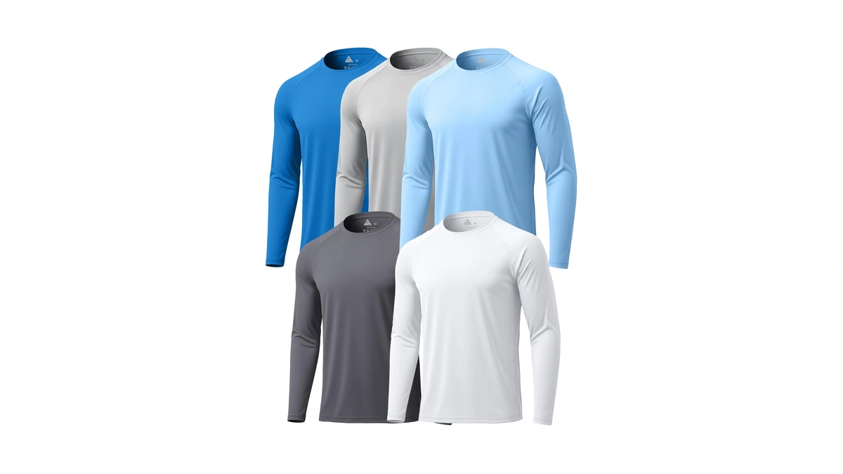 Wenttuo Long Sleeve Shirts For Men Pack Sun Protection Long