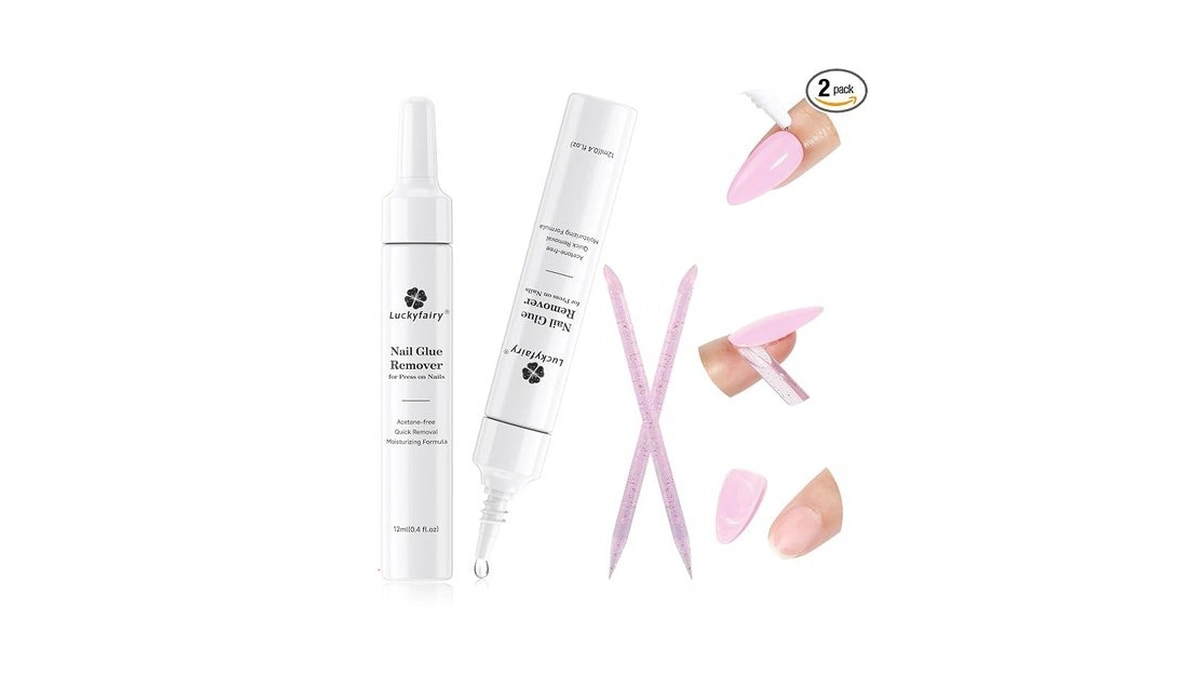 Luckyfairy Nail Glue Remover For Press On Nails: Quick Removal