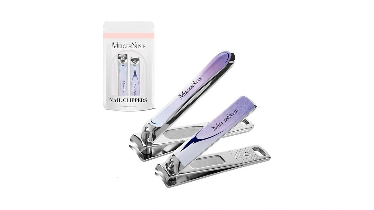 Melodysusie Nail Clippers Set, 2 In 1 Toenail Clippers Nail