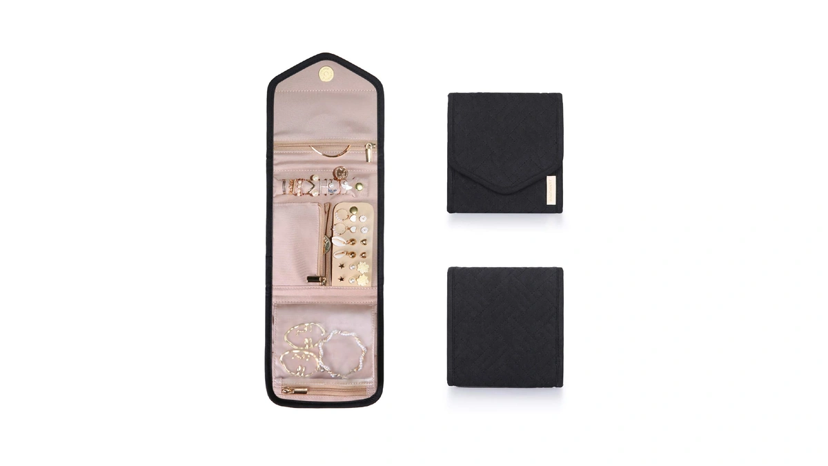 Bagsmart Travel Jewelry Organizer Case Foldable Jewelry Roll For Journey