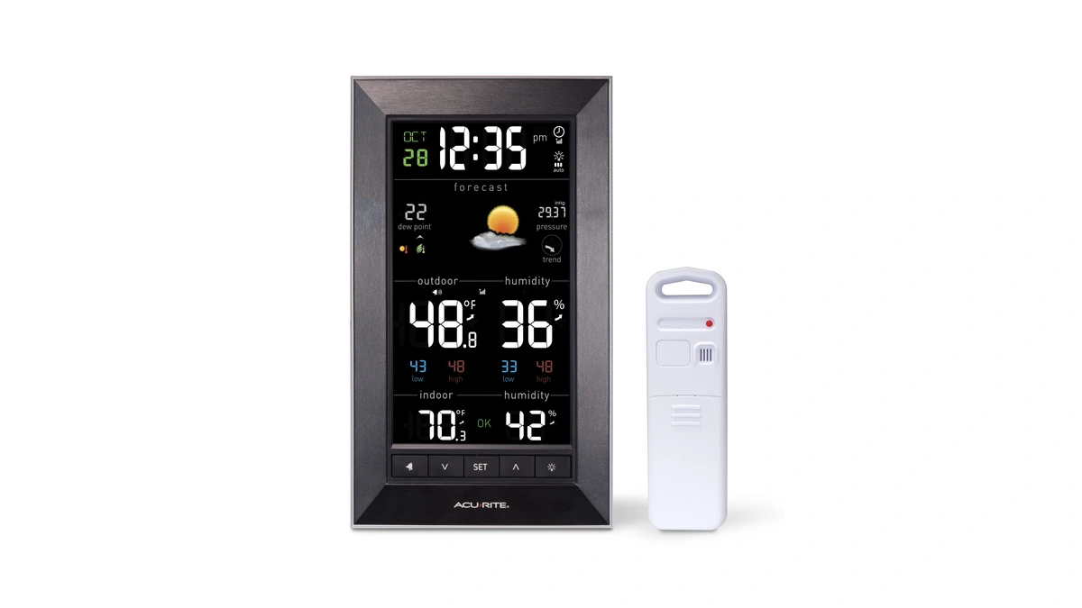 Acurite Digital Vertical Weather Forecaster, Reverse Color