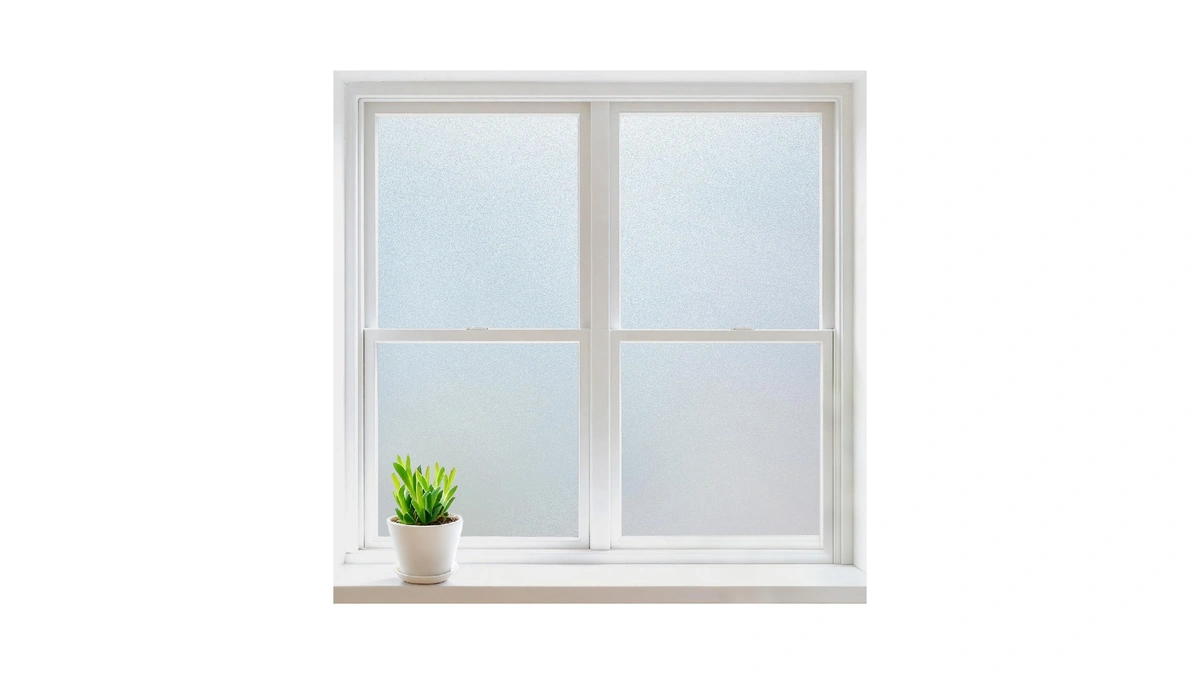 Rabbitgoo Window Privacy Film, Frosted Glass Window Clings, Static Cling