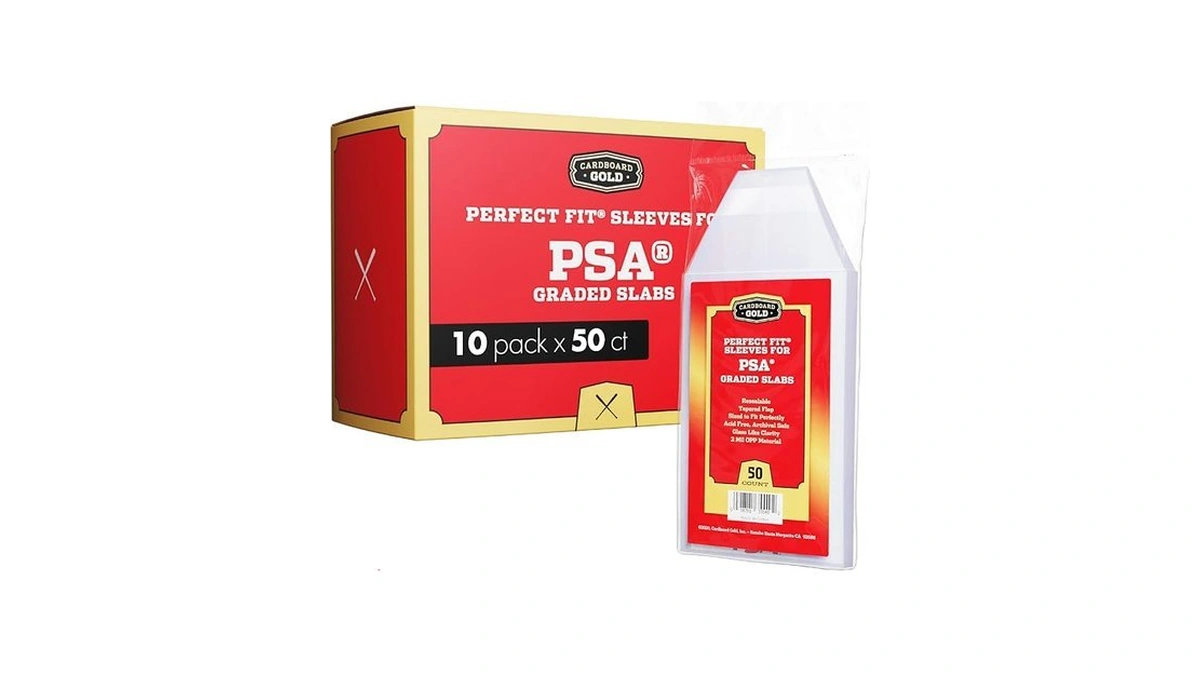 Cardboard Gold Psa Graded Card Sleeves – 50 Count With
