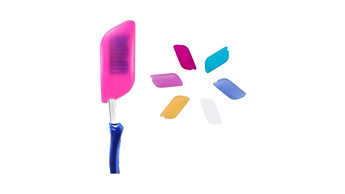 V-top 6 Pack Toothbrush Covers, Silicone Electric Toothbrush Cover Cap,