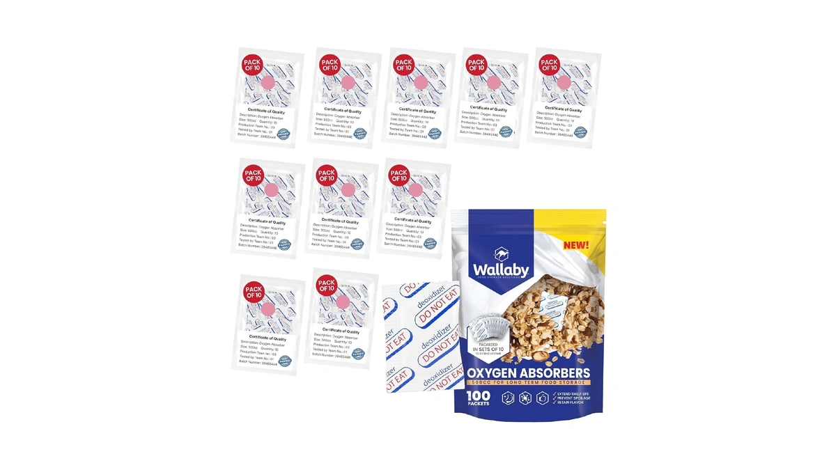 Wallaby 500cc Oxygen Absorbers - 100 Count - For Long