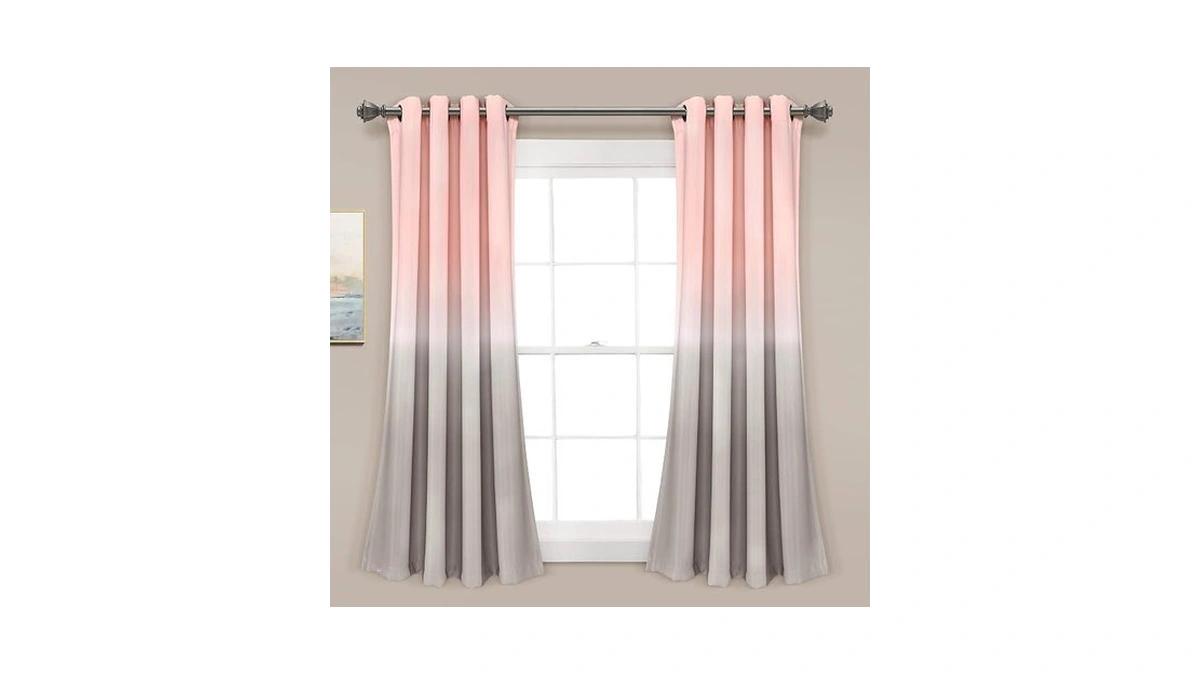 Lush Decor Umbre Fiesta Light Filtering Window Curtain Panel Pair,