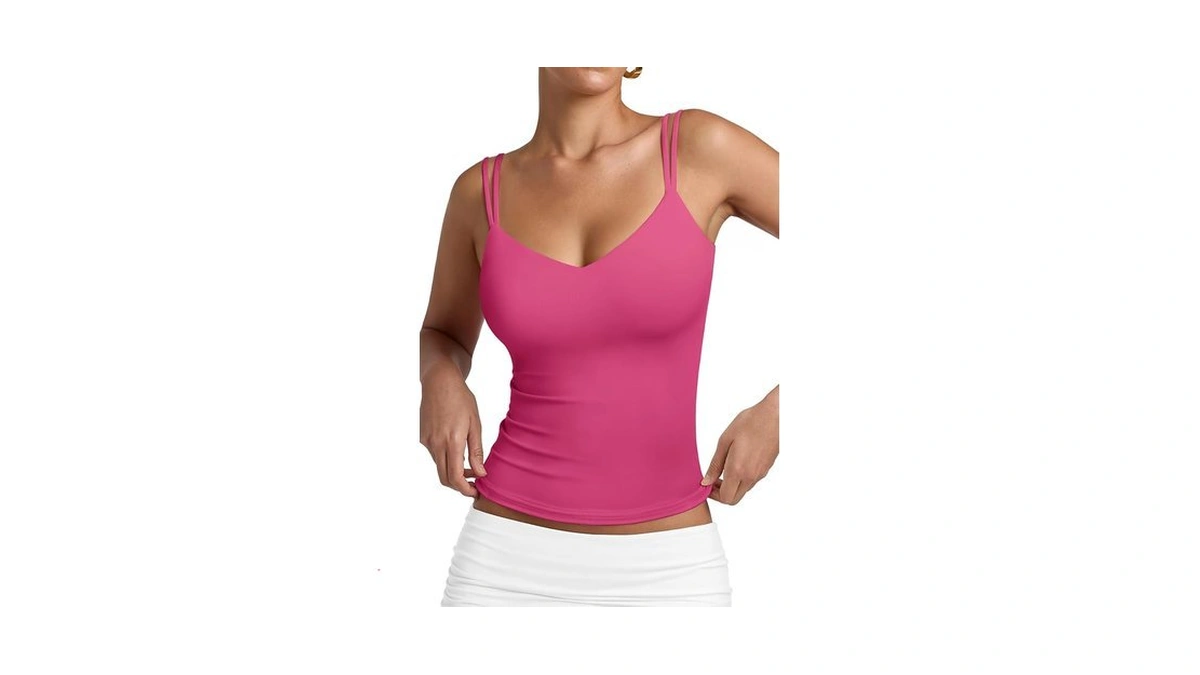 Pinkmstyle Womens Going Out Tops V Neck Tank Tops Double