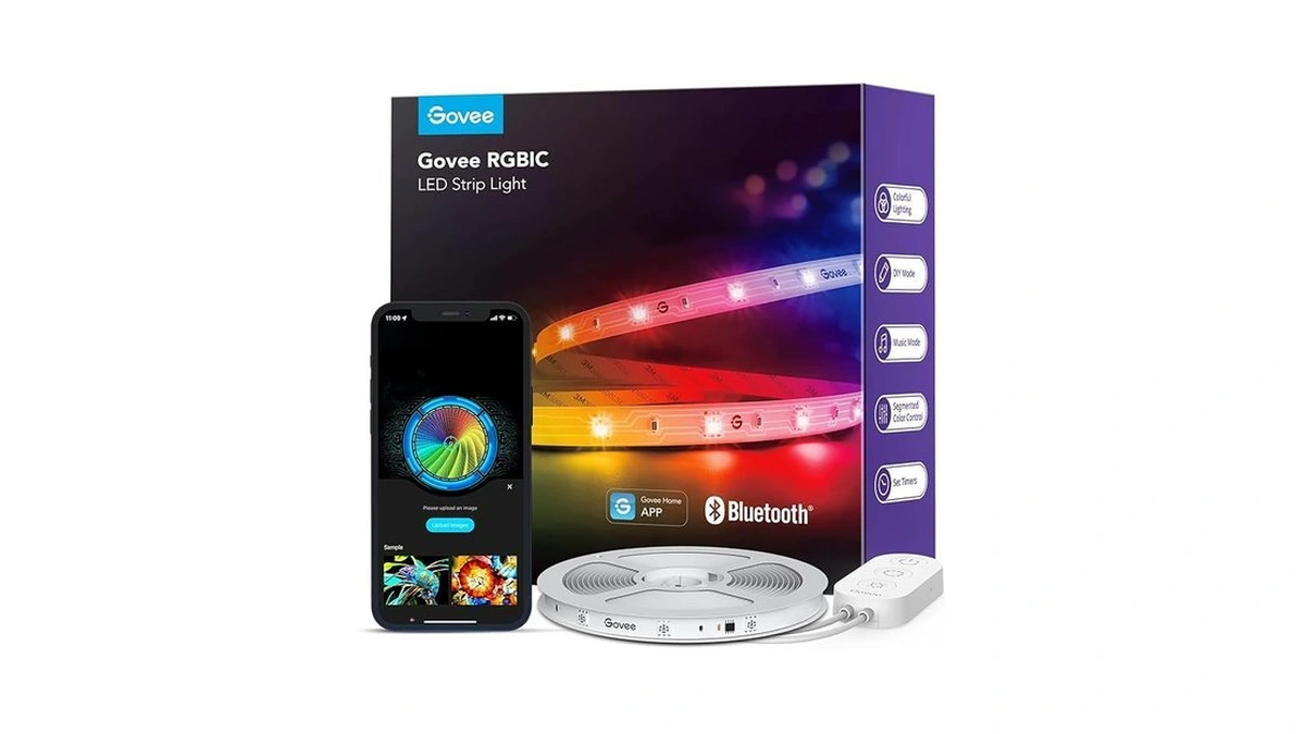 Govee Rgbic Led Strip Lights, Smart Led Lights For Bedroom,