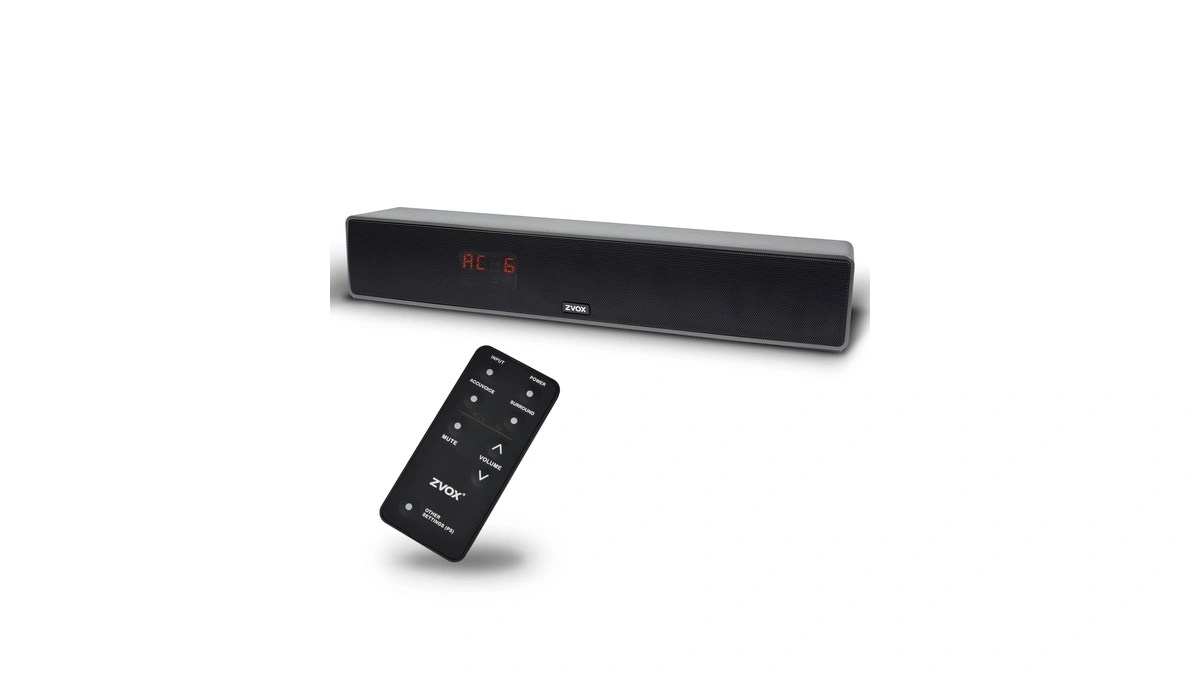Zvox Dialogue Clarifying Sound Bar With Patented Hearing Technology -