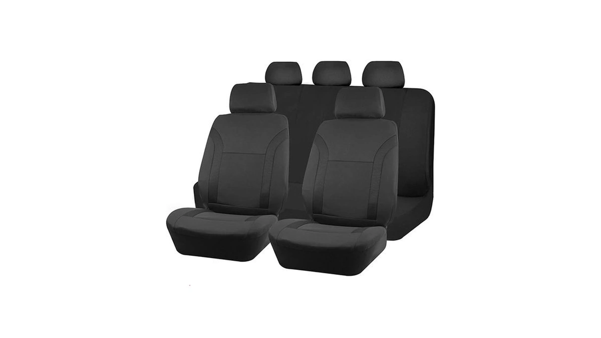 Sandfren Car Seat Cover Full Sets, Breathable Split Anti-slip Waterproof