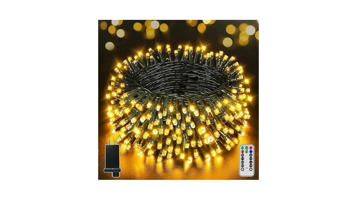 Brightchristmas 500 Led 164 Ft Christmas Lights, Waterproof Outdoor String