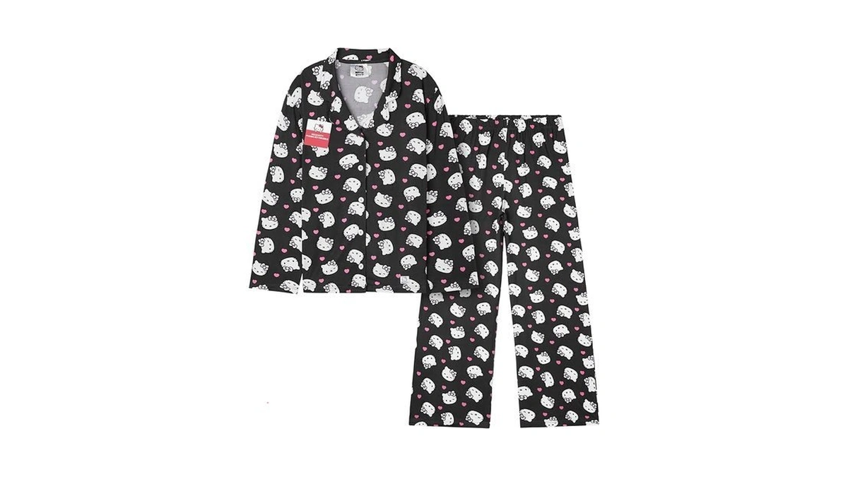 Hello Kitty Sanrio 2 Pc Pajamas Set For Girls Teens,
