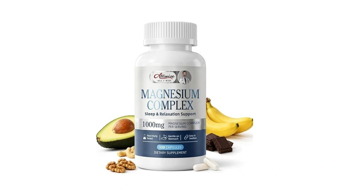 1000mg Magnesium Complex For Women & Men,7-in-1 Chelated Magnesium Blend