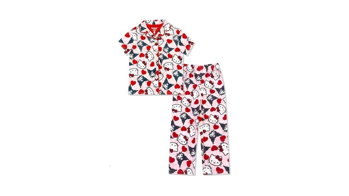 Hello Kitty Girls Pajama Set - 2 Piece Girls Pjs