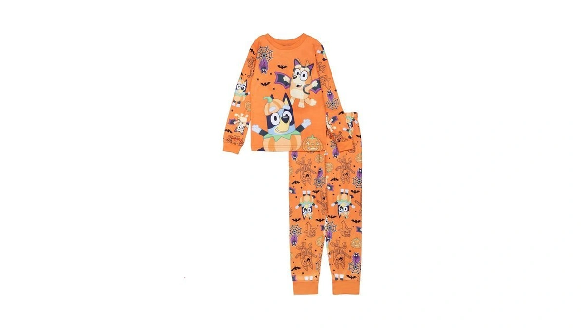 Bluey Unisex Kids' 2-piece Loose-fit Pajama Set, Soft & Comfortable,